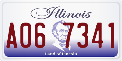 IL license plate A067341