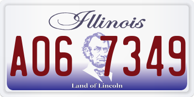 IL license plate A067349