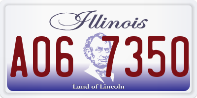 IL license plate A067350