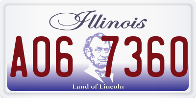 IL license plate A067360