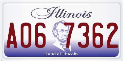 IL license plate A067362
