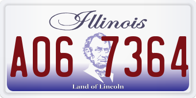 IL license plate A067364