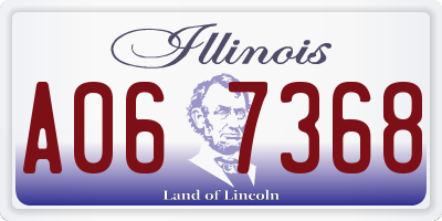 IL license plate A067368