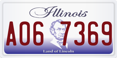 IL license plate A067369