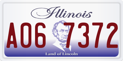 IL license plate A067372