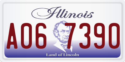 IL license plate A067390