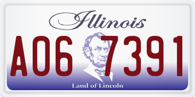 IL license plate A067391