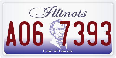 IL license plate A067393
