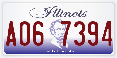 IL license plate A067394