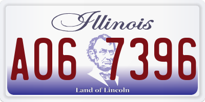 IL license plate A067396