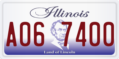 IL license plate A067400