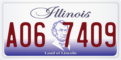IL license plate A067409