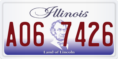 IL license plate A067426