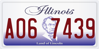 IL license plate A067439