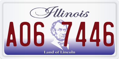 IL license plate A067446