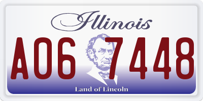 IL license plate A067448