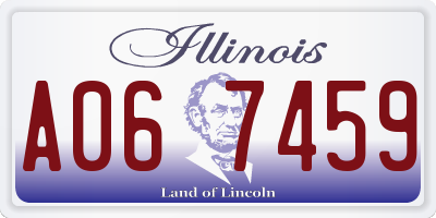 IL license plate A067459