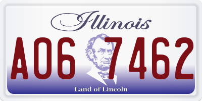 IL license plate A067462