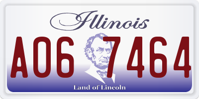 IL license plate A067464