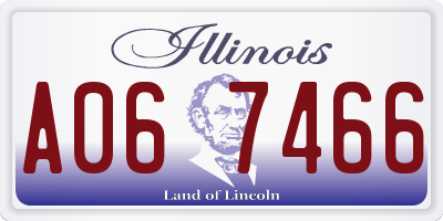IL license plate A067466