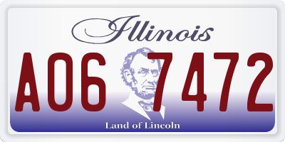 IL license plate A067472