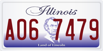 IL license plate A067479