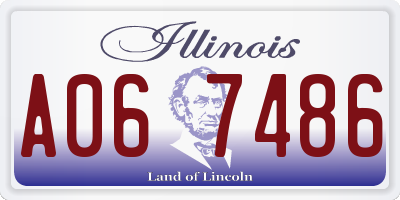 IL license plate A067486