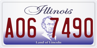 IL license plate A067490