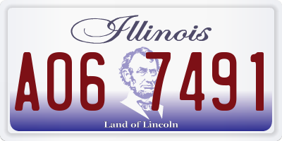 IL license plate A067491
