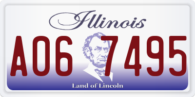 IL license plate A067495