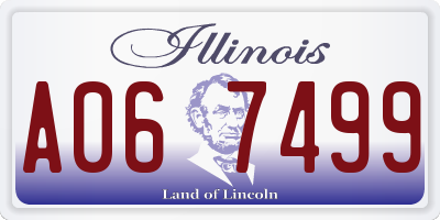 IL license plate A067499