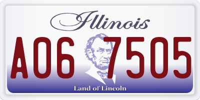 IL license plate A067505