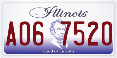 IL license plate A067520