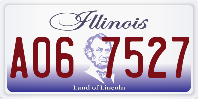 IL license plate A067527
