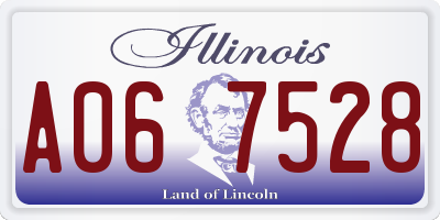 IL license plate A067528