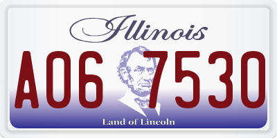 IL license plate A067530