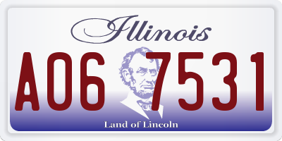 IL license plate A067531
