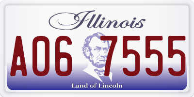 IL license plate A067555
