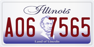 IL license plate A067565