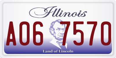 IL license plate A067570