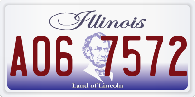 IL license plate A067572