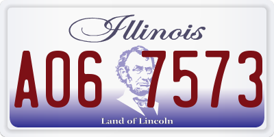 IL license plate A067573