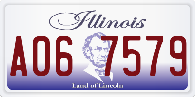 IL license plate A067579