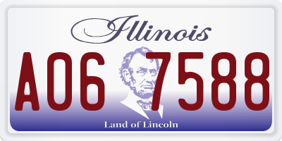 IL license plate A067588