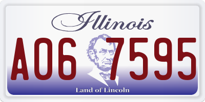 IL license plate A067595