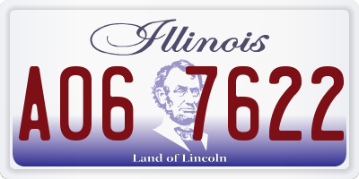 IL license plate A067622