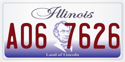 IL license plate A067626