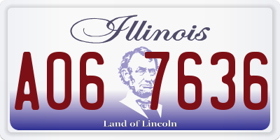 IL license plate A067636