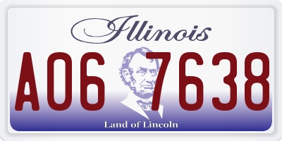 IL license plate A067638
