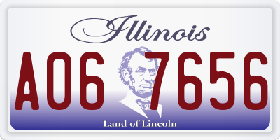 IL license plate A067656